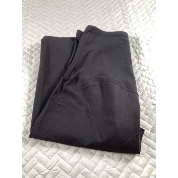 Black Maternity Leggings Medium High Waist Stretchy Polyester & Spandex NWOT - Picture 8 of 8